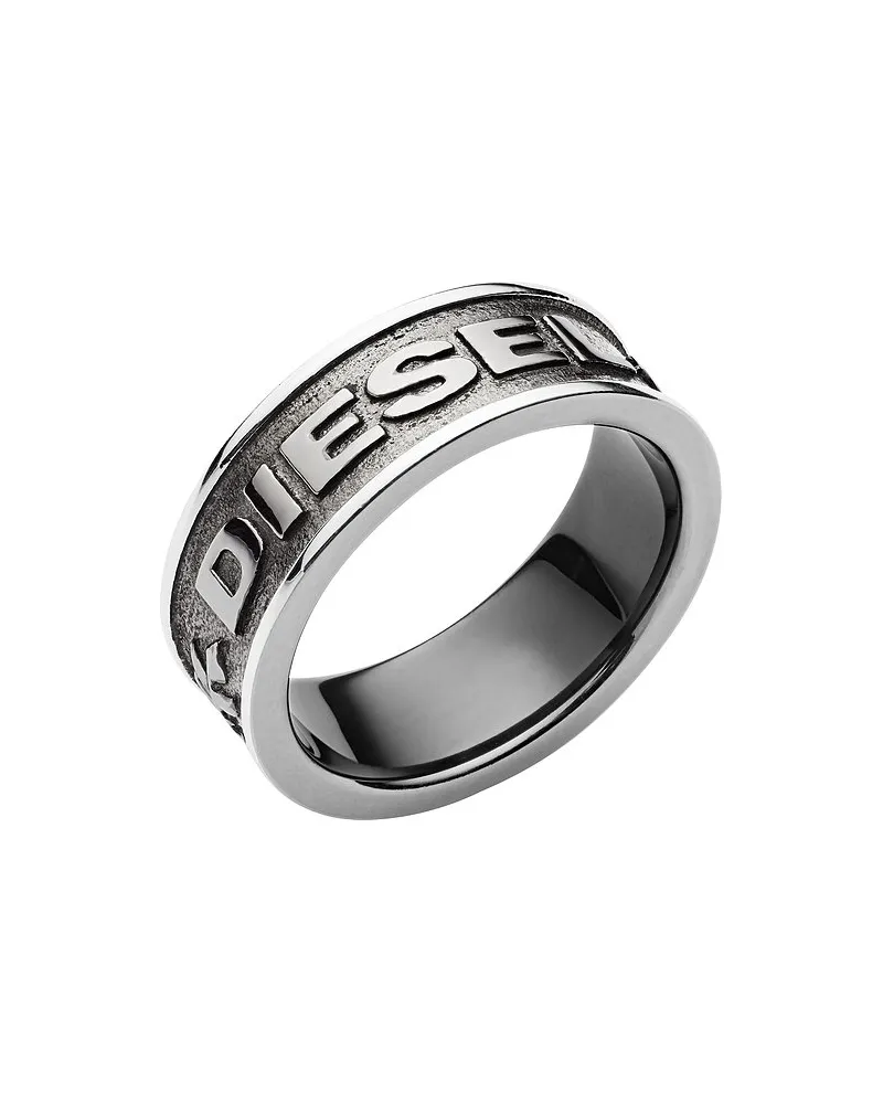 Diesel Herrenring Grau