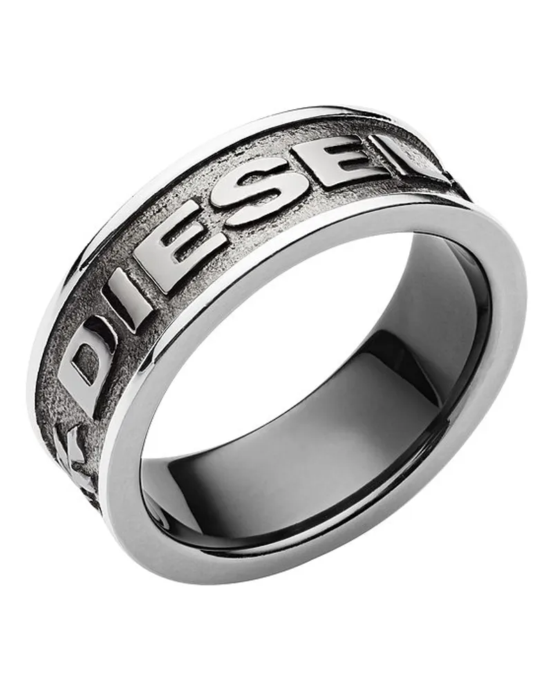 Diesel Herrenring Grau