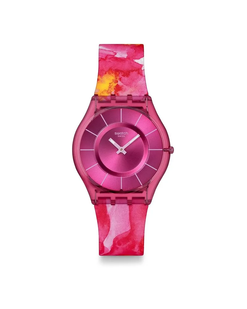 Swatch Unisexuhr 2603 PAINTED PARADISE Pink