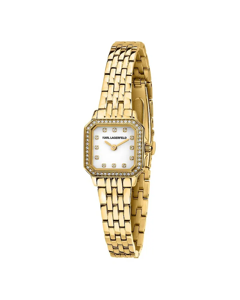 Karl Lagerfeld Damenuhr Icon Square Mini Gelbgold