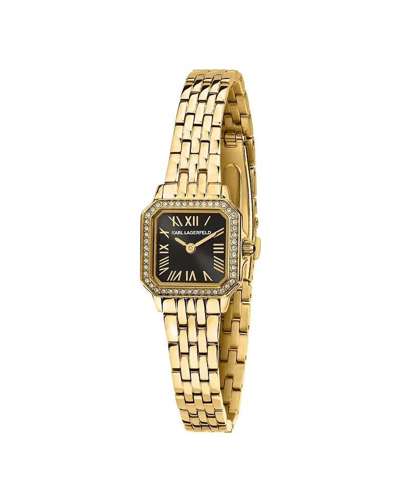 Karl Lagerfeld Damenuhr Icon Square Mini Gelbgold
