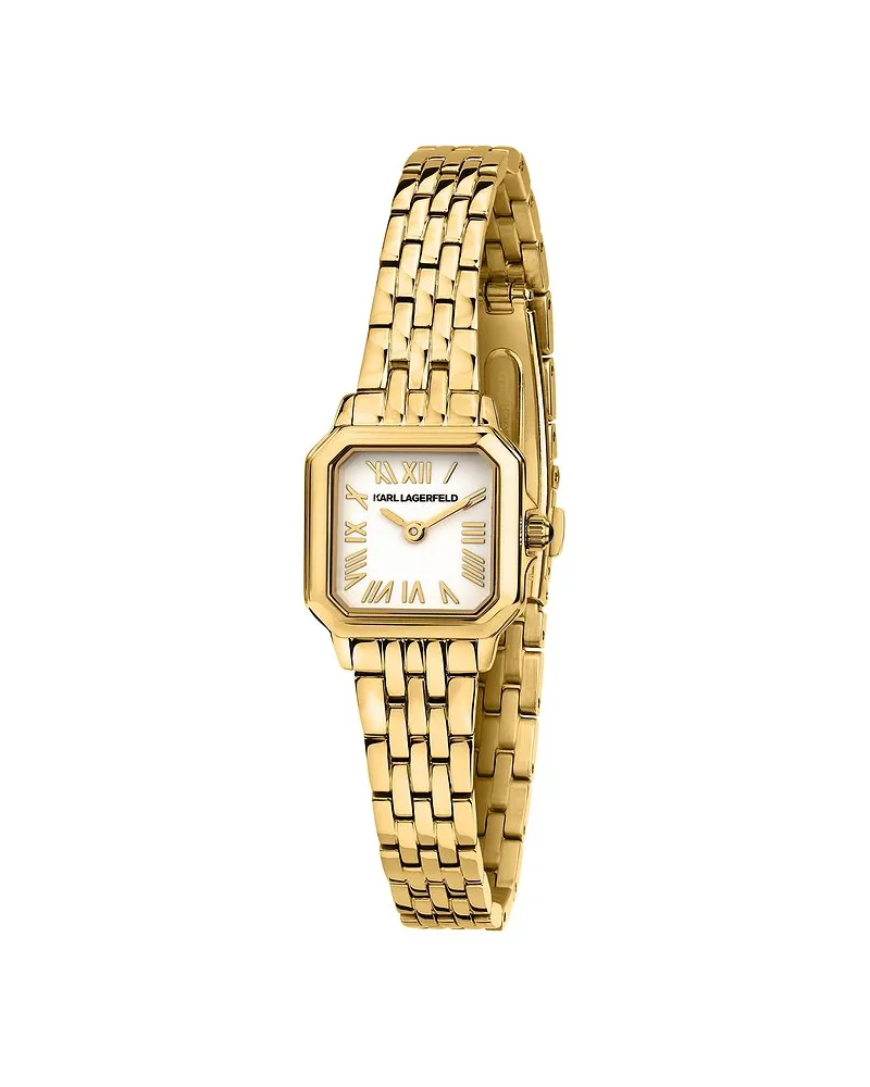Karl Lagerfeld Damenuhr Icon Square Mini Gelbgold