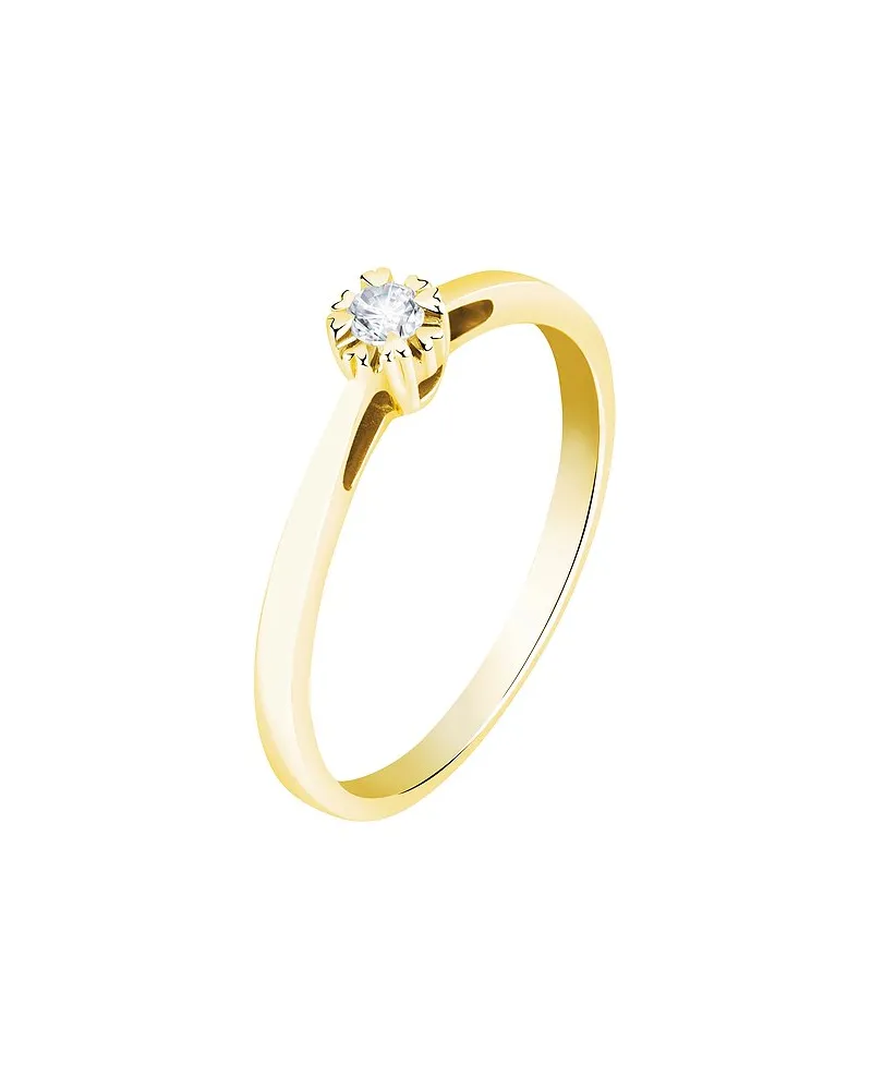 VALERIA Damenring Lab Grown CHRIST Gelbgold