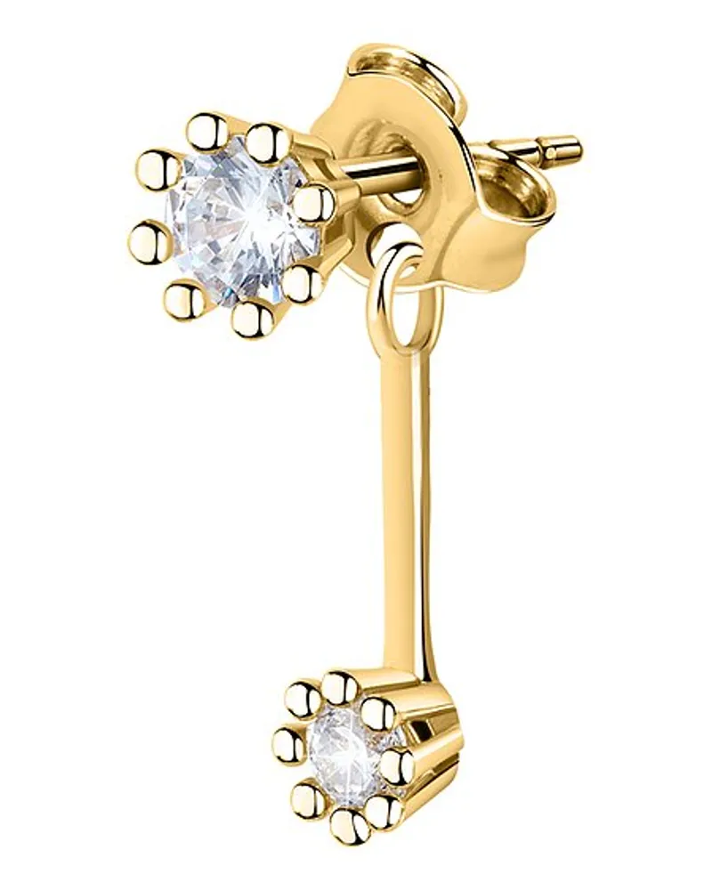 Live Diamond Einzelner Ohrschmuck Gelbgold