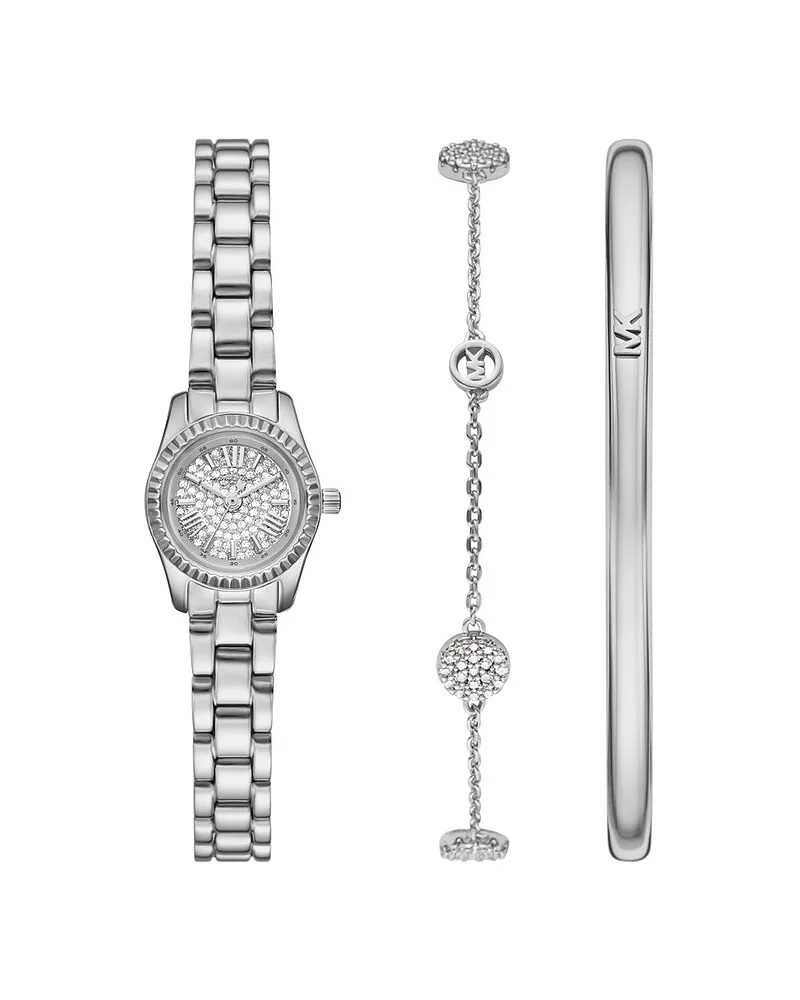 Michael Kors Uhren-Set LEXINGTON Silber