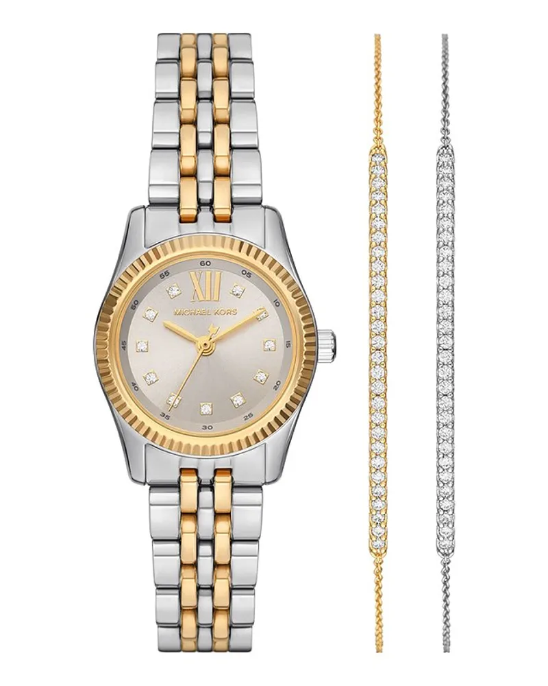 Michael Kors Uhren-Set LEXINGTON Silber