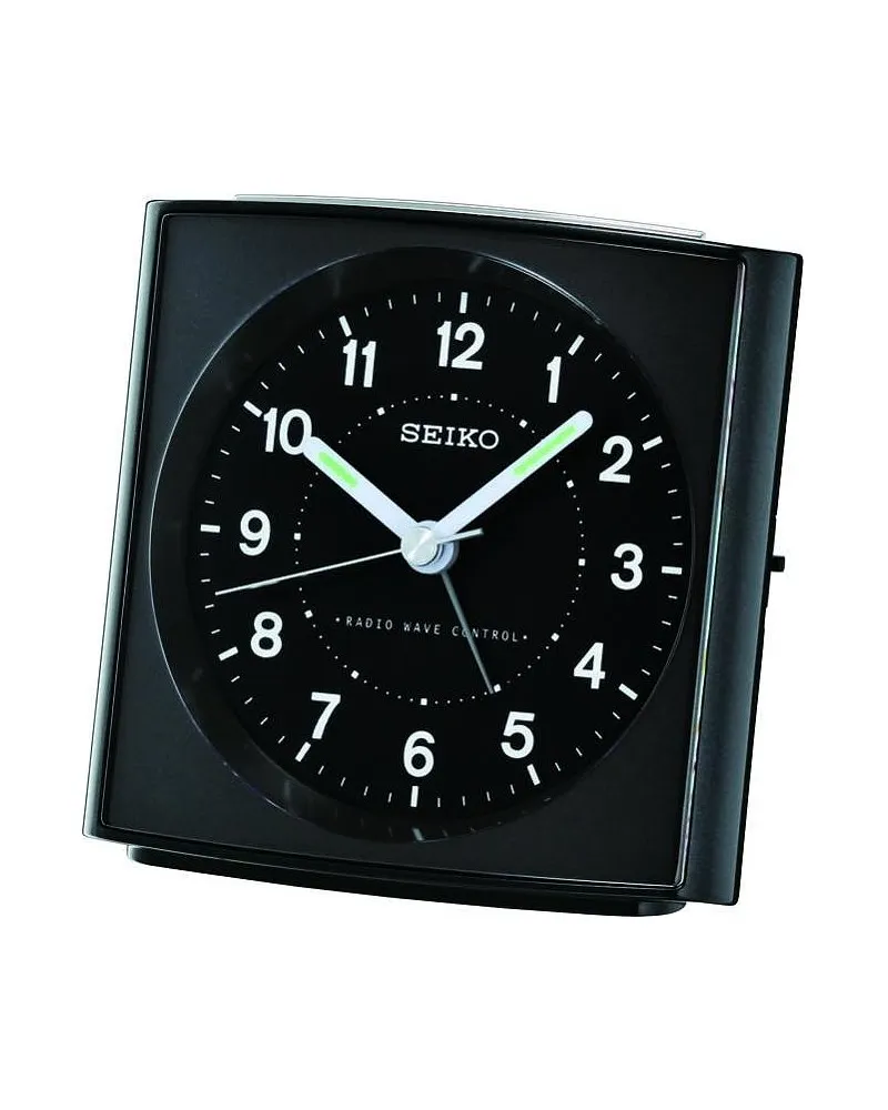 Seiko Tischuhr Funkwecker Schwarz