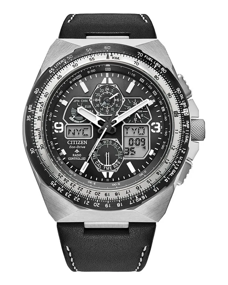 Citizen Herrenuhr Funkuhr Silber