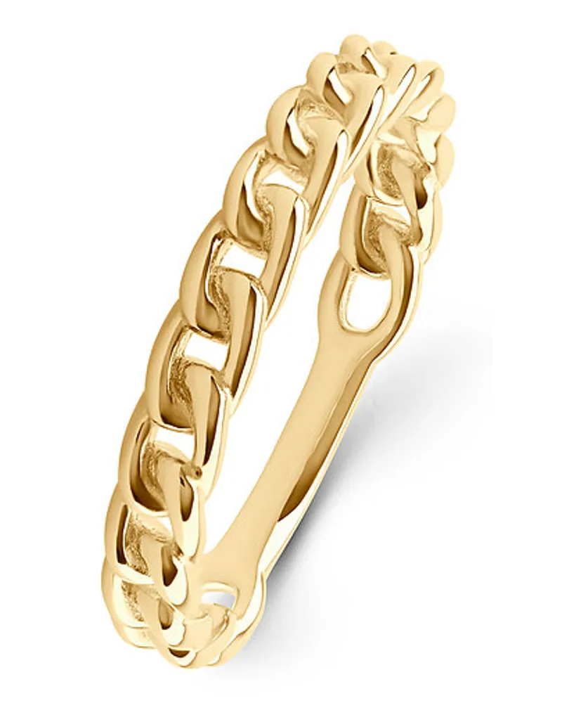 Esprit Damenring Flat Chain Gelbgold