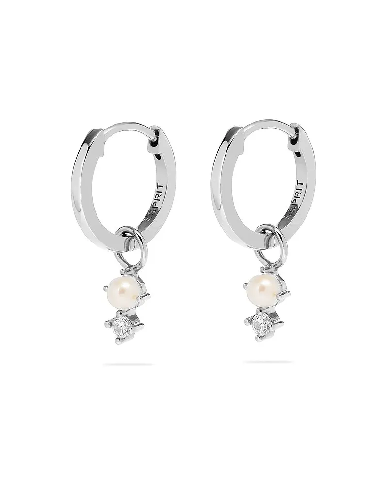 Esprit Creolen GLOSSY PEARLS Silber