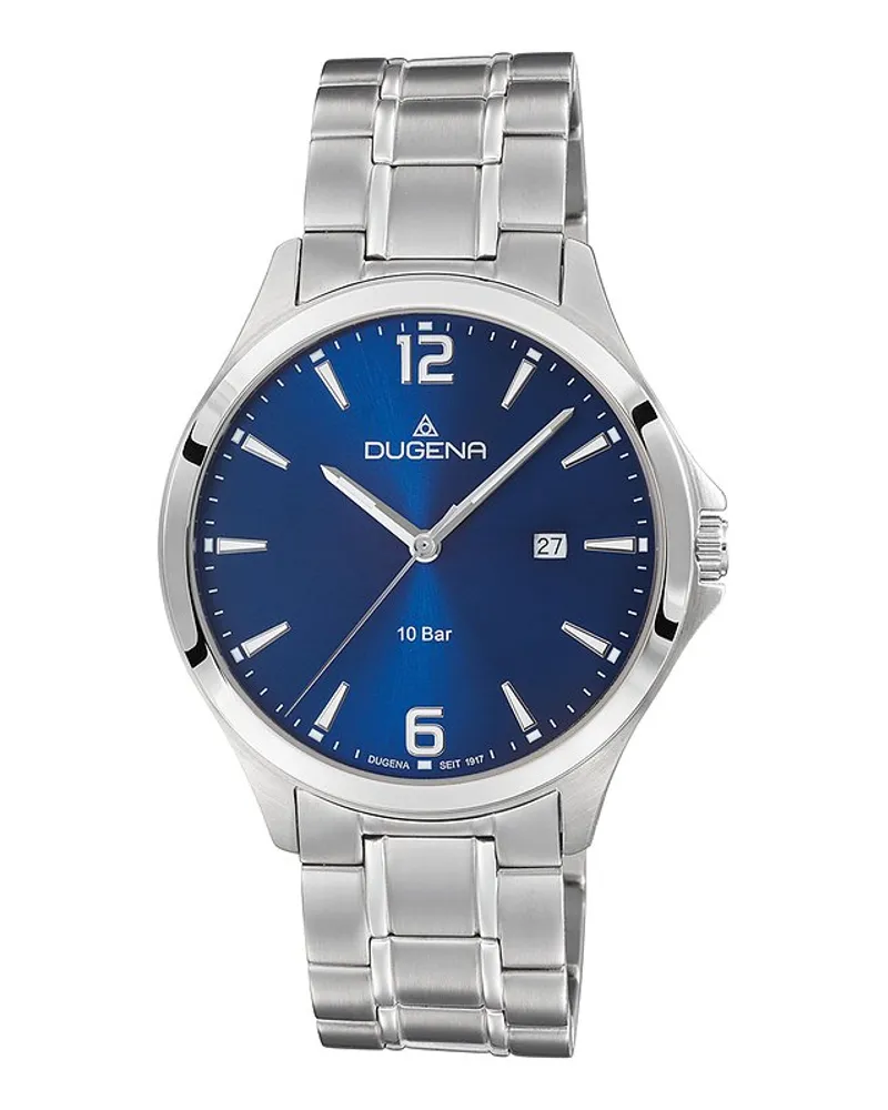 Dugena Herrenuhr Boston Silber