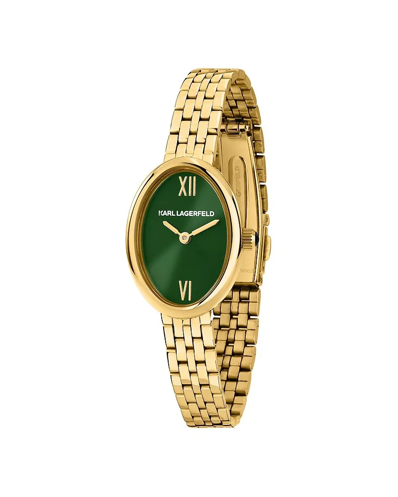Karl Lagerfeld Damenuhr Oval Allure Gelbgold
