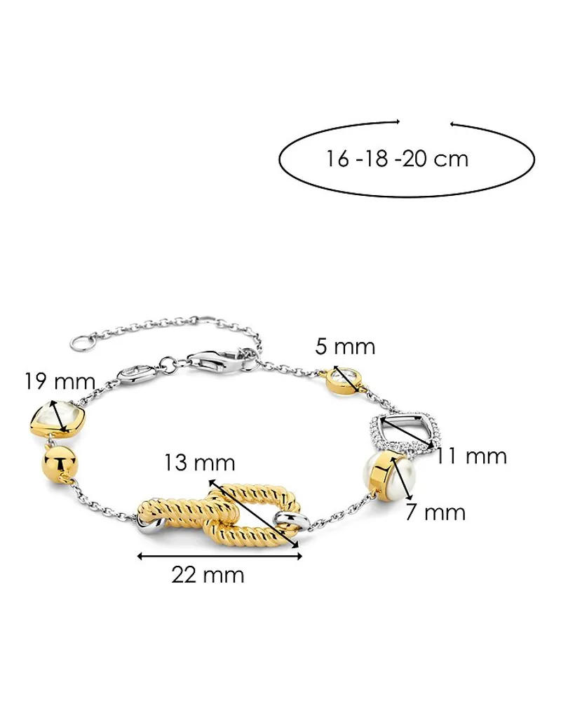 ti sento milano Armband Gelbgold