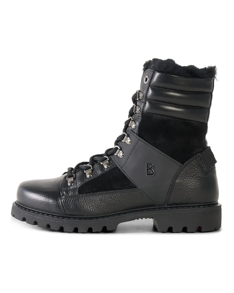 Bogner Schnürboots Helsinki mit Spikes für Herren - Schwarz Schwarz
