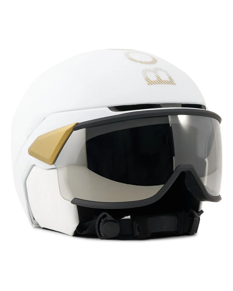 Bogner Skihelm St. Moritz - Weiß/Gold Weiß