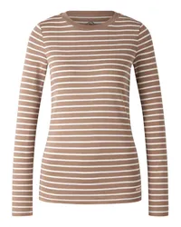 Bogner Longsleeve Louna für Damen - Camel/Weiß Camel