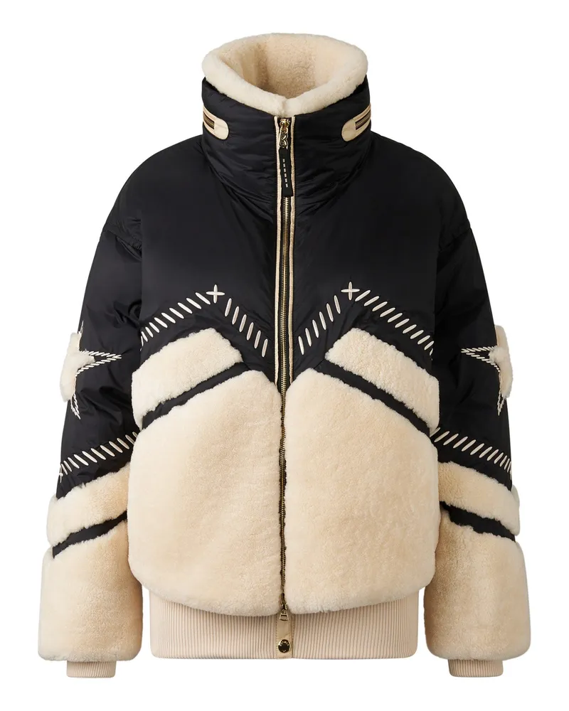 Bogner Ski-Daunenjacke Amie für Damen - Schwarz/Creme Schwarz