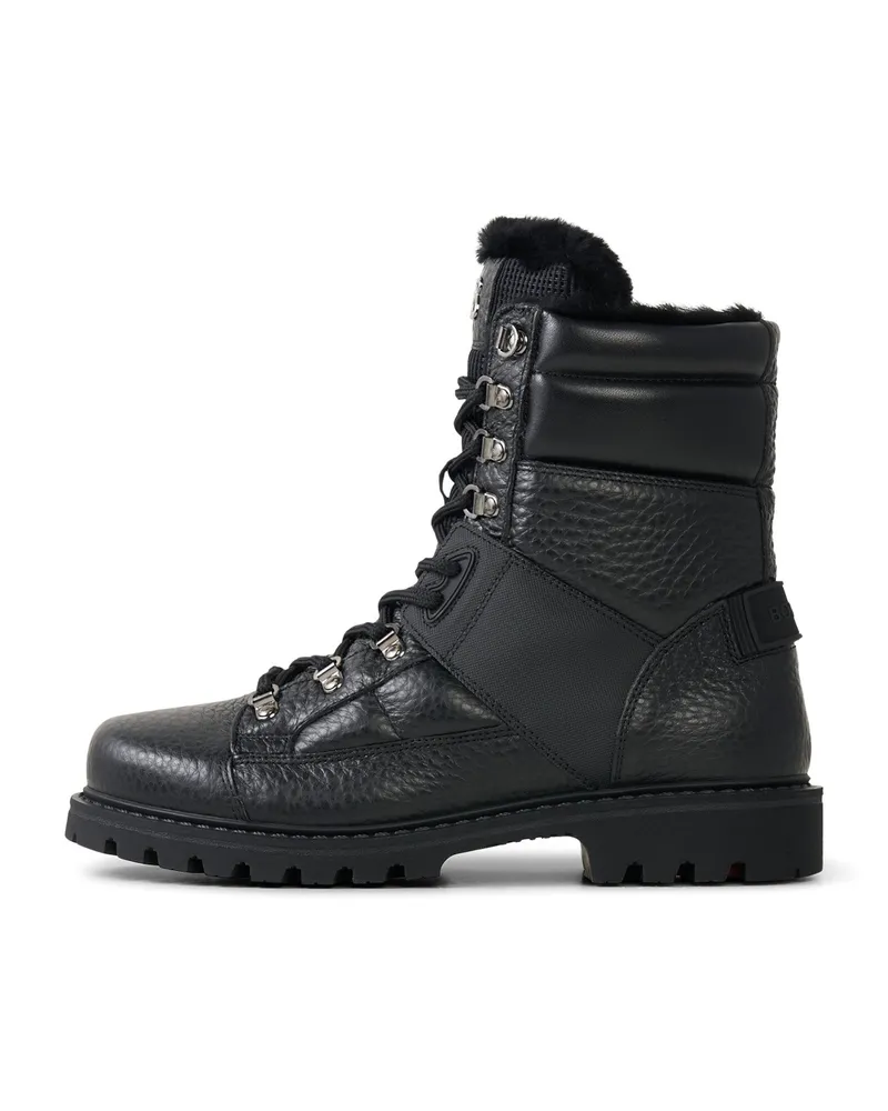 Bogner Schnürboots Helsinki mit Spikes für Herren - Schwarz Schwarz