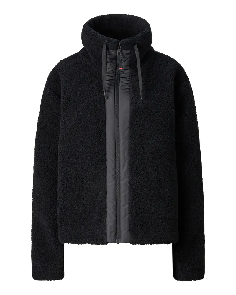 Bogner Fire & Ice Midlayer-Teddy-Jacke Ninetta für Damen - Schwarz Schwarz