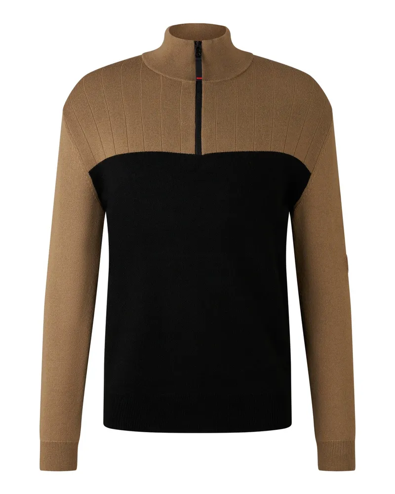 Bogner Fire & Ice Strick-Troyer Andrian für Herren - Karamell/Schwarz Karamell