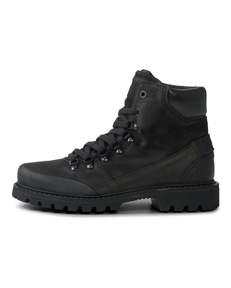 Bogner Mid Boots Helsinki mit Spikes für Herren - Schwarz Schwarz