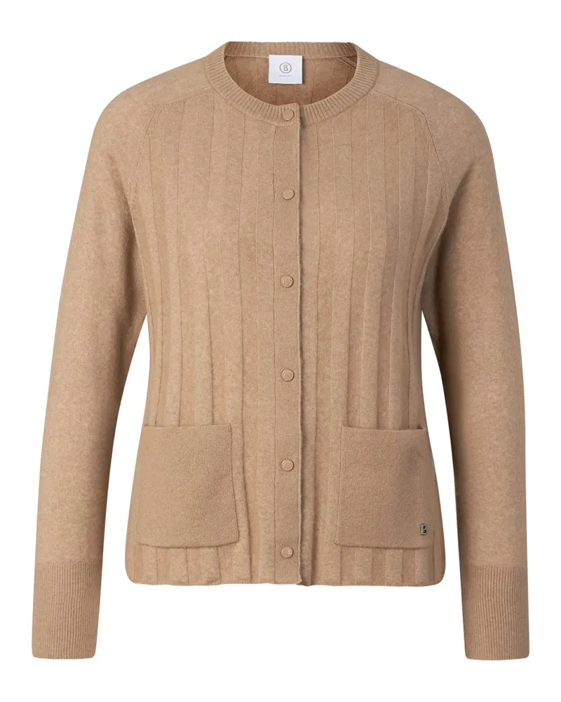 Bogner Schurwoll-Kaschmir-Cardigan Tanja für Damen - Camel Camel