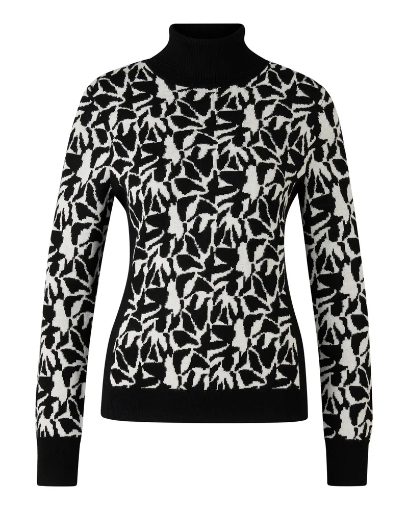 Bogner Fire & Ice Jacquard-Pullover Maira für Damen - Schwarz/Weiß Schwarz