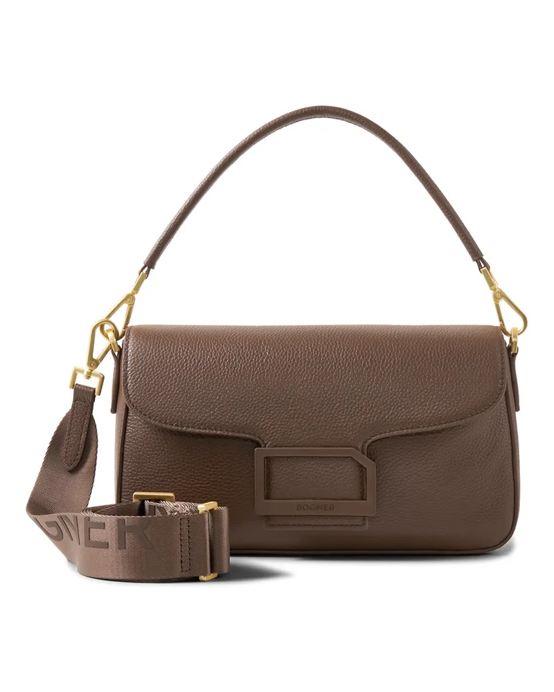 Bogner Schultertasche Pontresina Neve Nera für Damen - Chocolate Chocolate