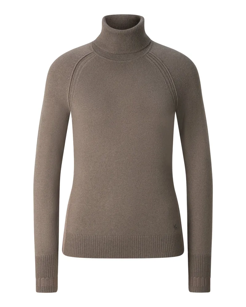 Bogner Schurwoll-Kaschmir-Pullover Vaiana für Damen - Dunkelbraun Dunkelbraun