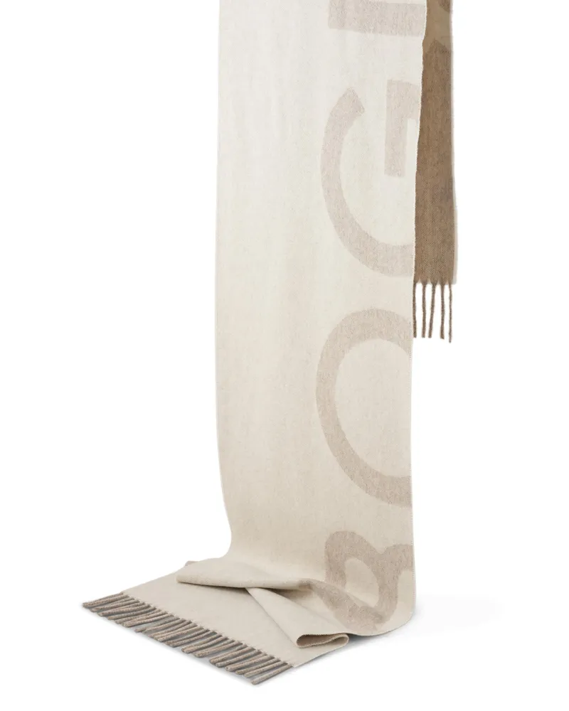 Bogner Wollschal Scarf - Creme/Greige Creme