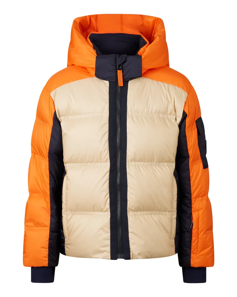 Bogner Kids Skijacke Pablo - Sand/Orange/Navy Sand