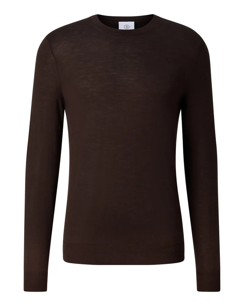 Bogner Schurwoll-Kaschmir-Pullover Ole für Herren - Coffee Coffee