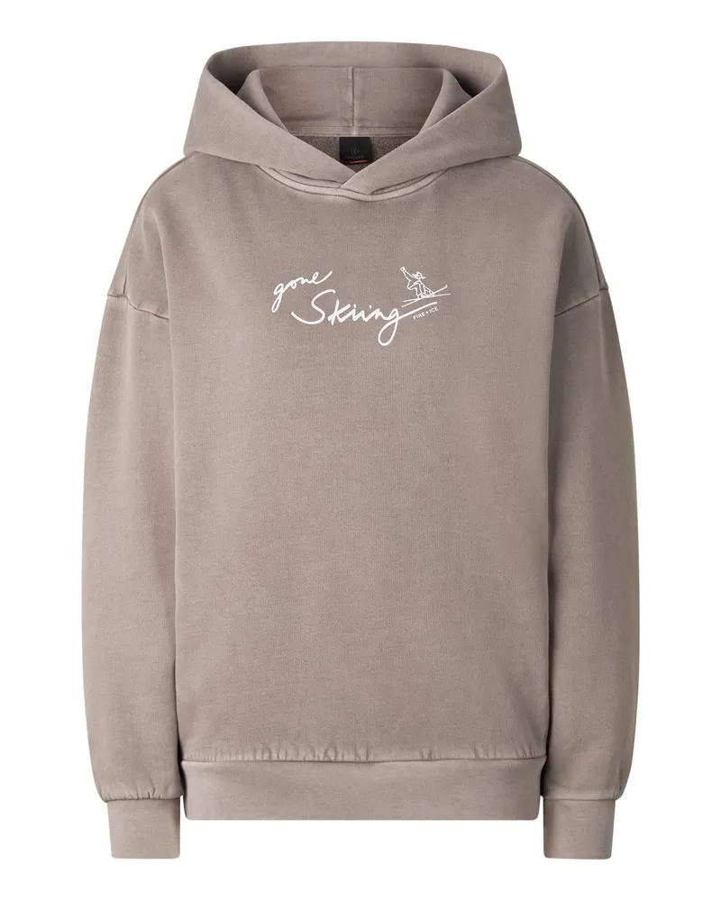 Bogner Fire & Ice Baumwoll-Hoodie Sibel für Damen - Taupe Taupe