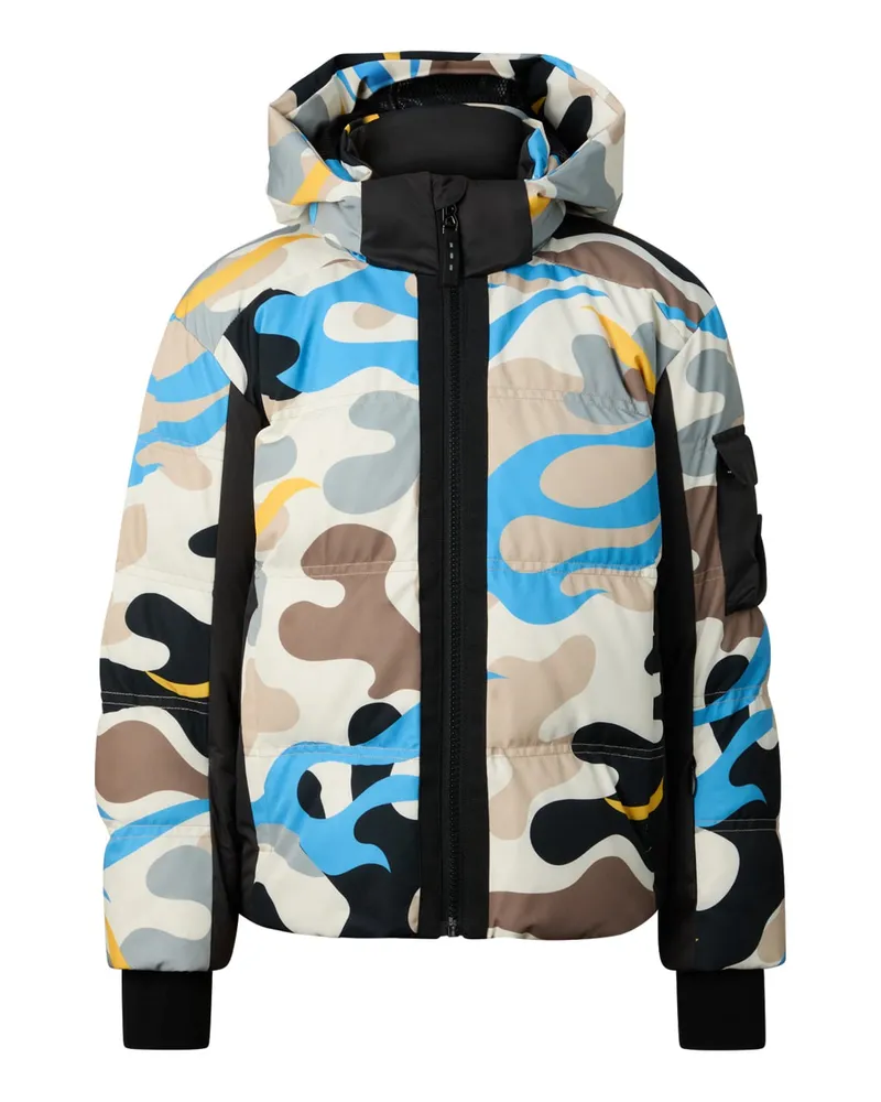 Bogner Kids Ski-Daunenjacke Pablo - Beige/Blau/Schwarz Beige