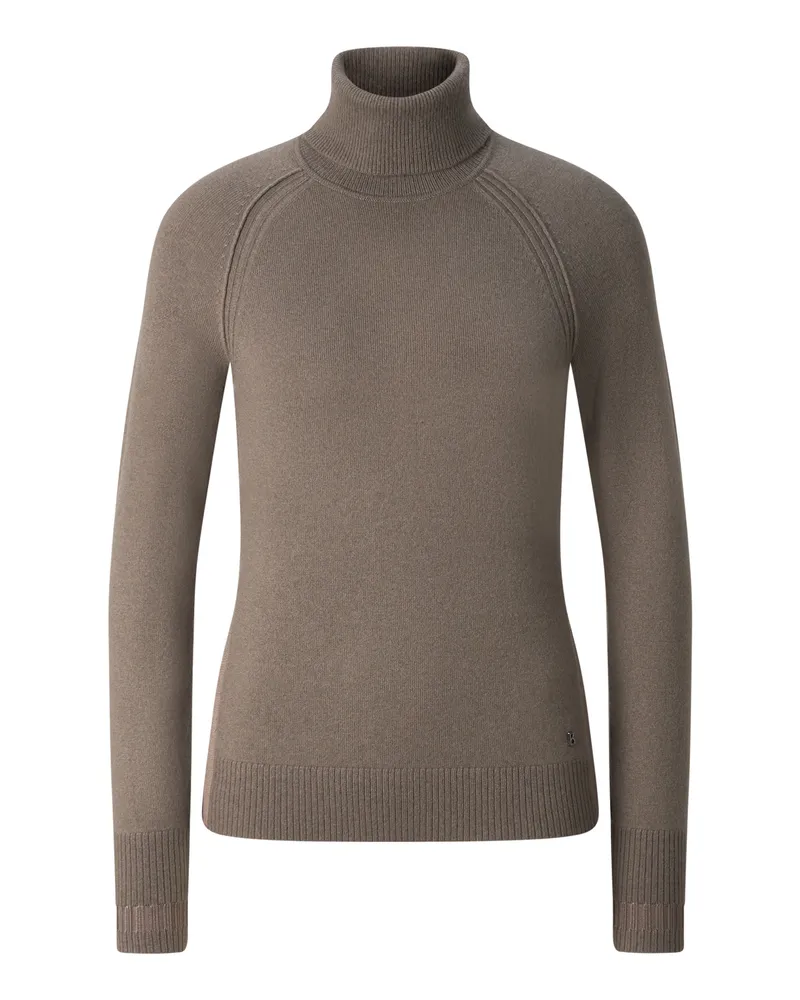 Bogner Schurwoll-Kaschmir-Pullover Vaiana für Damen - Graubraun Graubraun