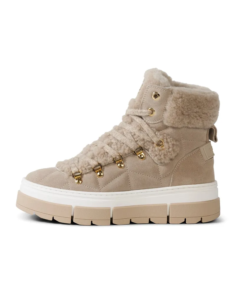 Bogner Schnürboots Vaduz mit Spikes für Damen - Beige Beige