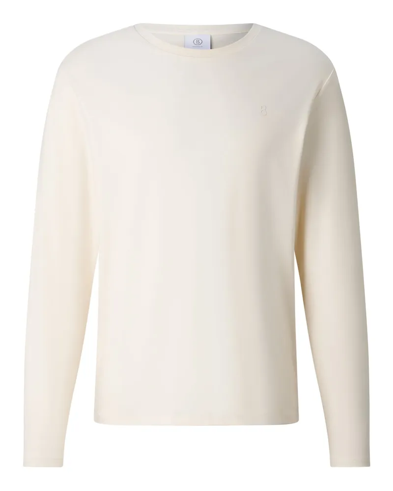 Bogner Baumwoll-Longsleeve Arvid für Herren - Off-White Off-white