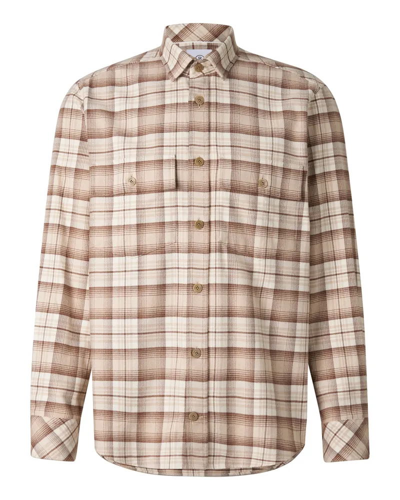 Bogner Flanellhemd Heiko für Herren - Braun/Beige Braun