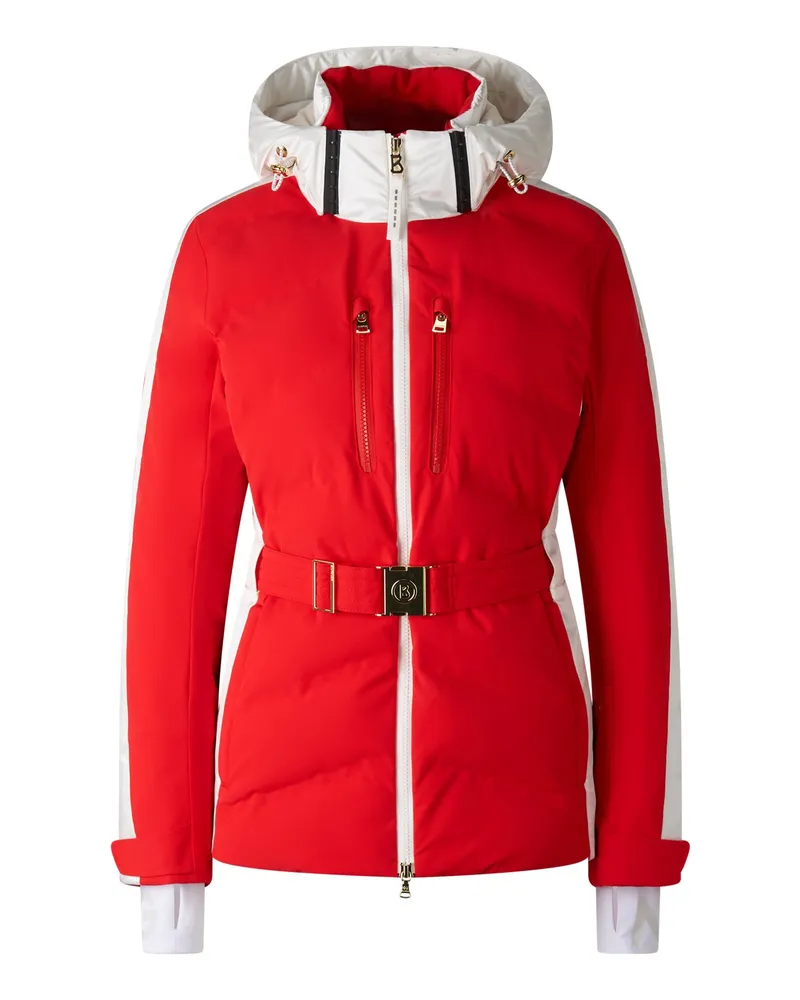 Bogner Ski-Steppjacke Kira für Damen - Rot/Weiß Rot