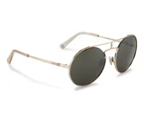 Sonnenbrille Laclusaz für Damen - Graubraun/Gold