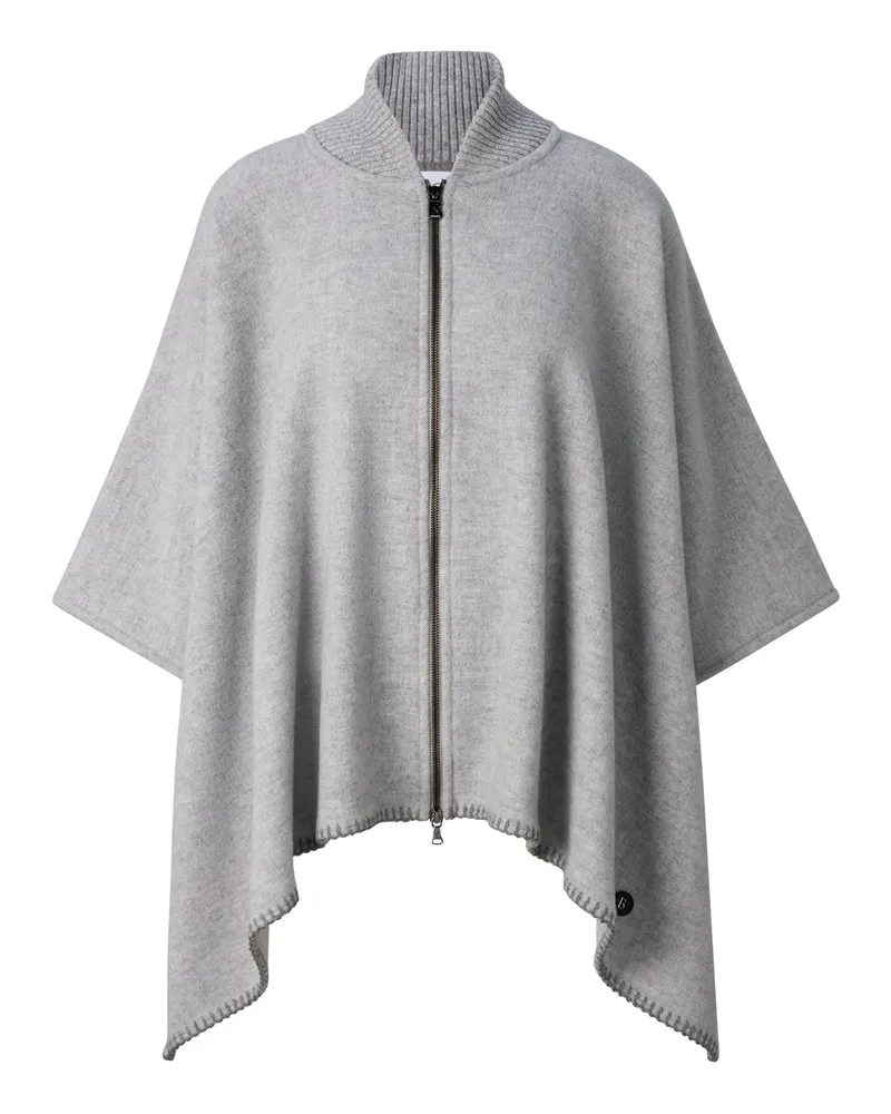 Bogner Wollmix-Poncho Nellie für Damen - Hellgrau Hellgrau