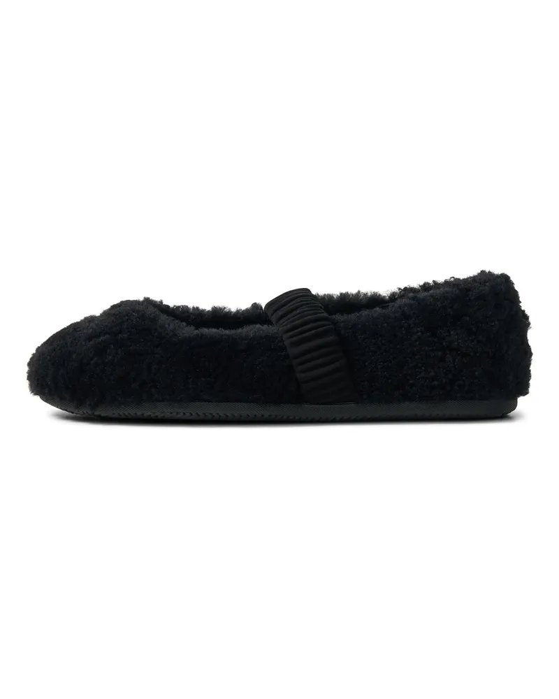 Bogner Lammfell-Ballerinas für Damen - Schwarz Schwarz
