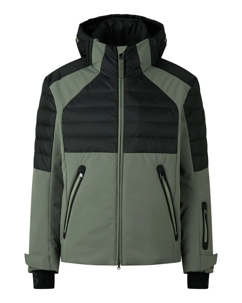 Bogner Ski-Daunenjacke Henik für Herren - Oliv-Grün/Schwarz Oliv-grün