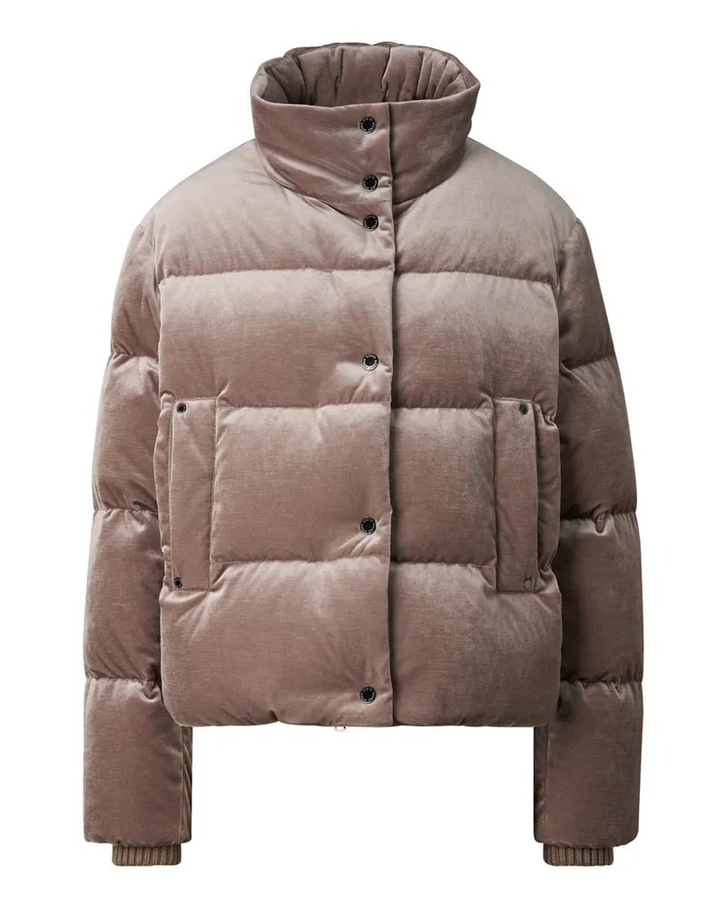 Bogner Samt-Daunenjacke Oliva für Damen - Graubraun Graubraun