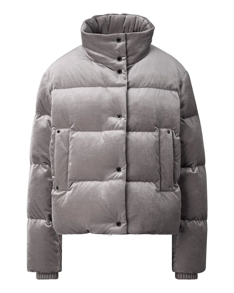 Bogner Samt-Daunenjacke Oliva für Damen - Graubraun Graubraun