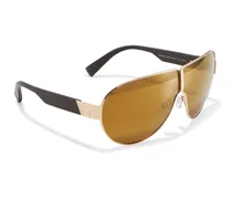 Sonnenbrille Abetone - Braun/Gold