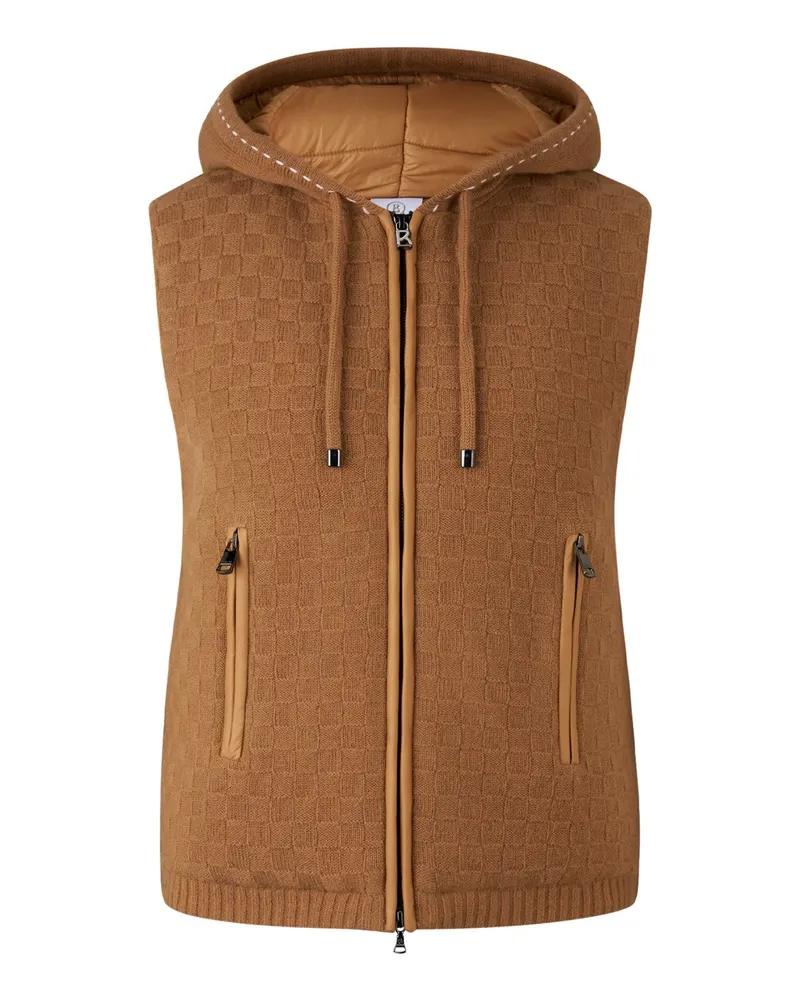 Bogner Strick-Steppweste Lissity für Damen - Camel Camel
