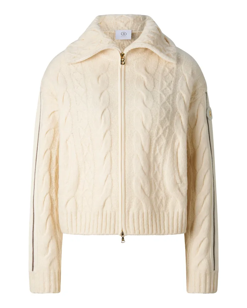 Bogner Schurwollmix-Strickjacke Lotta für Damen - Off-White Off-white