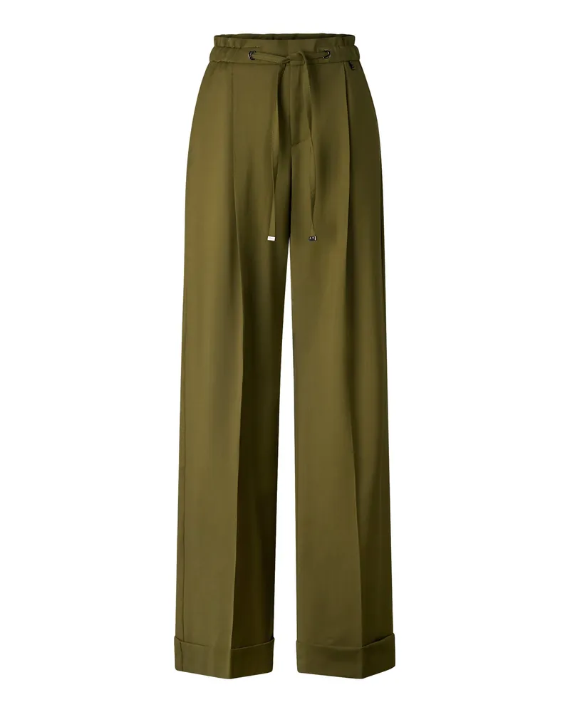 Bogner Schurwoll-Bundfaltenhose Elfy für Damen - Oliv Oliv