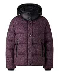 Bogner Tweed-Daunenjacke Eve für Damen - Pflaume/Schwarz Pflaume